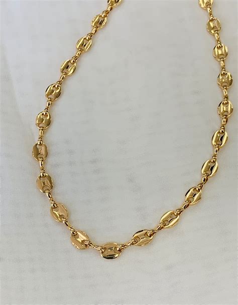 gucci link cuban chain|14k gucci link necklace.